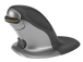 Ergonoomiline arvutihiir Penguin (M) vertikaalne juhtmevaba must