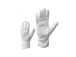 Töökindad puuvillased mikrotäppidega 7 (S) valged