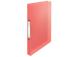 rõngaskaaned A4 ESSELTE Colour Breeze PP 2R selg 25mm korall punane