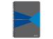 Kaustik spiraalköites A5 jooneline kartongkaaned LEITZ Office 90 lehte sinine