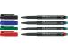 Kilemarker FABER-CASTELL Multimark M kustukummiga 4 värvi komplekt