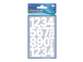 Kleebisetikett AVERY Zweckform valged numbrid veekindlad 25mm 2 lehte (3787)
