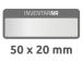 kleebisetikett inventeerimiseks polüesterkile AVERY ZWECKFORM 50x20mm 10 lehte must (6905)