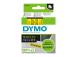 Kleepkirjalintmarkeerimislint DYMO D1 45018 12mm x 7m mustkollane