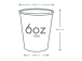 Kuuma joogitops VEGWARE 180 ml valge 50 tk