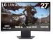 LCD Monitor LG 27GS60QC-B 27" Gaming/Curved Panel VA 2560x1440 16:9 180 Hz Matte 1 ms Tilt Colour...