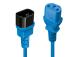 CABLE POWER IEC EXTENSION 2M/BLUE 30472 LINDY