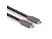 CABLE USB4 240W TYPE C 0.8M/40GBPS ANTHRA LINE 36956 LINDY