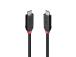 CABLE USB4 240W TYPE C 1M/BLACK LINE 37001 LINDY