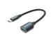 CABLE USB3.1C MALE TO A FEMALE/0.15M BLACK CCVBB VENTION