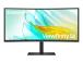 LCD Monitor SAMSUNG S65UC 34" Curved/21 : 9 Panel VA 3440x1440 21:9 100Hz 5 ms Speakers Tilt Colour…