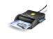 CARD READER FLAT SMARTCARD 4SL/USB2.0 1.3M CRE-SM3SD AXAGON