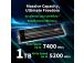 SSD AGI 750xTBW rating MTBF 2000000 h Read speed 7400 MB/s Write speed 5200 MB/s NVMe Yes PCI…