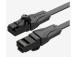 PATCH CABLE CAT.6 UTP/3M BLACK IBABI VENTION