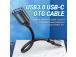 CABLE USB3.1C MALE TO A FEMALE/0.15M BLACK CCVBB VENTION