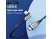 CABLE USB-C TO USB-C R.ANGLE/1M GRAY TAKHF VENTION