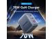 MOBILE CHARGER WALL 3PORT/70W FEXH0-EU VENTION