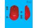 MOUSE USB OPTICAL WRL M330/SILENT RED 910-004911 LOGITECH