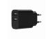 CHARGER USB UNIVERSAL BLACK/2P TA-UC-2A12-01-BK GEMBIRD