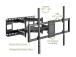 TV SET ACC WALL MOUNT 60-120"/WM-120ST-01 GEMBIRD