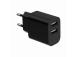 CHARGER USB UNIVERSAL BLACK/2P TA-UC-2A12-01-BK GEMBIRD