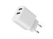 CHARGER USB UNIVERSAL WHITE/2P TA-UC-2A12-01 GEMBIRD