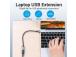 CABLE USB3.0C MALE TO A FEMALE/0.15M GRAY CCXHB VENTION