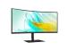 LCD Monitor SAMSUNG S65UC 34" Curved/21 : 9 Panel VA 3440x1440 21:9 100Hz 5 ms Speakers Tilt Colour…