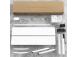 DESK MOTORISED/WHITE WDT221E-W ONKRON