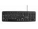 KEYBOARD STANDART USB ENG BIG/LETT. BLACK KB-US-103 GEMBIRD