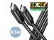 CABLE USB-C TO USB-C 0.5M 240W/8K BLACK BUCM4X-CM05AB AXAGON