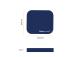 MOUSE PAD MICROBAN/BLUE 5933805 FELLOWES