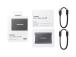 External SSD SAMSUNG T7 1TB USB 3.2 Write speed 1000 MBytes/sec Read speed 1050 MBytes/sec MU…