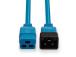CABLE POWER IEC EXTENSION 3M/BLUE 30122 LINDY
