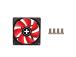 CASE FAN 92MM REDWING 3PIN+4P/12V XF038 XILENCE