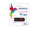 MEMORY DRIVE FLASH USB2 64GB/BLACK/RED AC008-64G-RKD ADATA