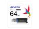 MEMORY DRIVE FLASH USB2 64GB/BLACK AC906-64G-RBK A-DATA