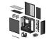 Case ARCTIC Xtender VG (Black) Case product features Transparent panel Not included Colour Black...