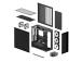 Case ARCTIC Xtender (Mirror Black) MidiTower Case product features Transparent panel Not included...
