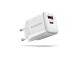 MOBILE CHARGER WALL USB 20W/2PORT WHITE ACU-PQ20W AXAGON
