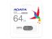 MEMORY DRIVE FLASH USB2 64GB/WHITE AUV220-64G-RWHGY ADATA