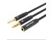 CABLE AUDIO 2X3.5MM TO 3.5MM/0.3M BBTBY VENTION
