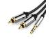 CABLE AUDIO 3.5MM TO 2XRCA/2M BCFBH LINDY