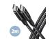 CABLE USB-C TO USB-C 2M 60W/HQ BLACK BUCM-CM20AB AXAGON