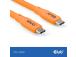 CABLE USB-C TO USB-C 2M/M/M ORANGE CAC-3000 CLUB3D