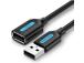 CABLE USB2.0 MALE TO FEMALE/1.5M BLACK CBIBG VENTION
