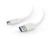 CABLE USB-C TO USB3 0.1M WHITE/CCP-USB3-AMCM-W-0.1M GEMBIRD