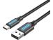 CABLE USB-C TO USB2.0/0.5M BLACK COKBD VENTION