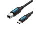 CABLE USB-C TO USB 2.0B/2M BLACK CQUBH VENTION