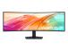 LCD Monitor SAMSUNG 49 " 5120 x 1440 pixels Dual QHD Native aspect ratio 32:9 LCD Curved...